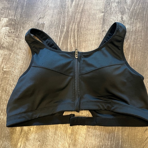 Sacredtree womens front zip wireless sports bra black size 5X plus - Picture 2 of 4